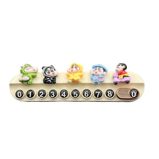 
Crayon Shin-chan temporary parking plate moving car phone plate car phone number plate moving license plate car mobile phone for girls