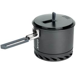 Airuke heat-collecting single pot for river trekking and mountaineering portable single-pot outdoor pot with high efficiency heat-gathering camping cookware