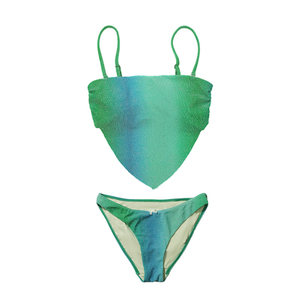 
atlanticbeach sexy strapless swimsuit women's new bling series slim bikini summer