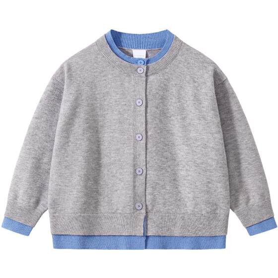 
Ueki Children's Sweater 2026 Spring New Fake Two-Piece Sweater Knitted Sweater Girls Cardigan Boys Sweater Children's Clothing