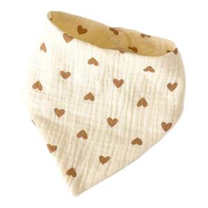 
Ins pure cotton triangle scarf baby 6-layer gauze bib newborn anti-spraying towel baby Nordic style scarf