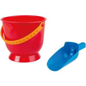 
Hape Beach Toy Bucket 1-2-6 year old children play with sand and dig large sand. Large bucket shovel plays with water and thicken