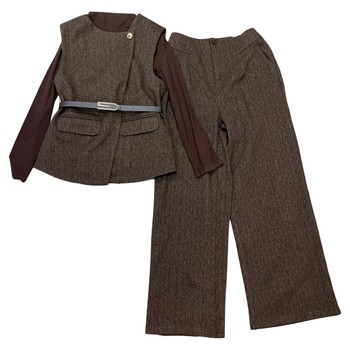 
Fashionable and fashionable mother in autumn three-piece set for women to look thin