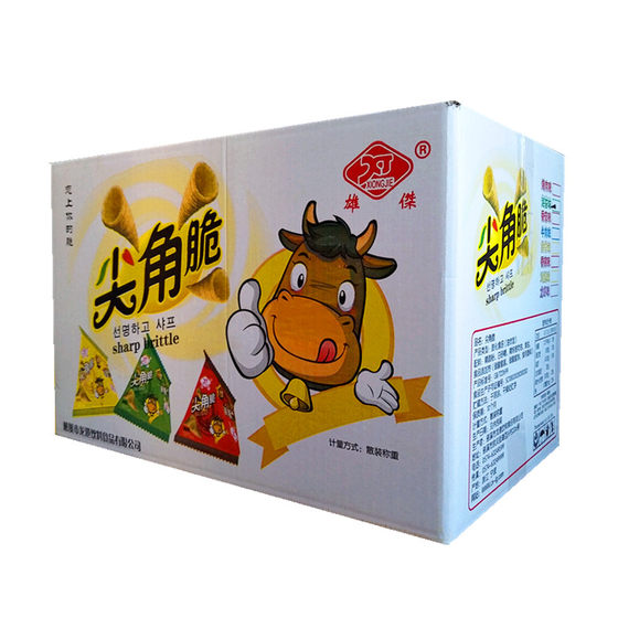 Long Xiongjie crispy small corner full box 6.3*0.5kg independent small packaging multiple flavors office leisure puffed snacks
