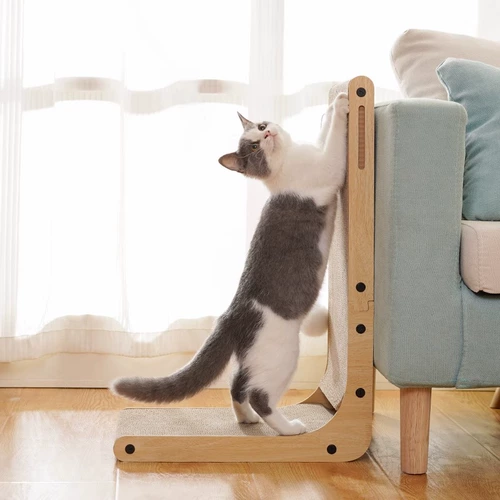 L -Capered Cat Crabing Plate Stand -Up Износ -Устойчивый и не перхоть кошачьи гнездо.