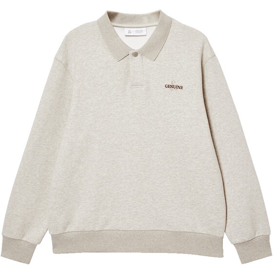 
Jack Jones men's sweatshirt spring new versatile fashion embroidered loose casual thin velvet lapel long-sleeved top