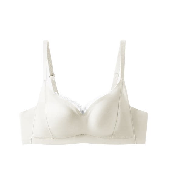 
Girls' soft cloud cup seamless underwear women's lace neckline stylish push-up comfortable adjustable bra