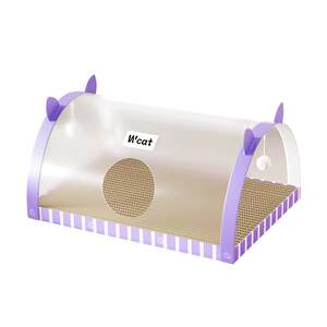 
Transparent cat tunnel cat nest cat scratching board integrated multi-function cat toy cat drill hole maze toy pet supplies