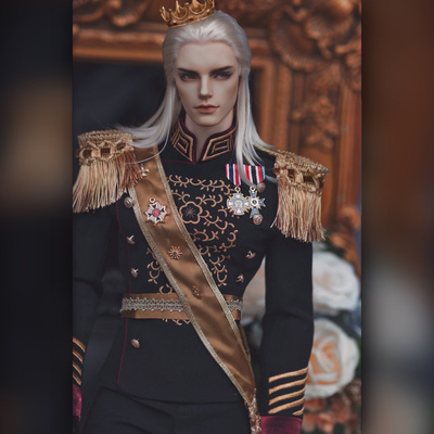 taobao agent [President Xiaoba] The Emperor's Family BJD Uncle HID three -point ID75 55 baby jacket set European style uniform Dragon Soul (display