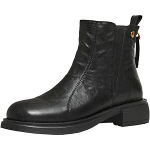 
Tianmeiyi retro thick-soled plus velvet Chelsea boots women's shoes thin boots fashion boots leather boots 2025 winter new style