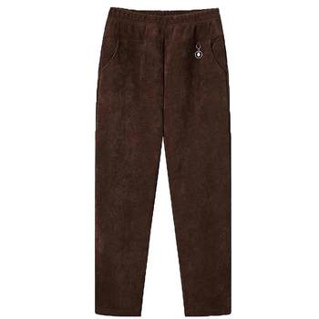 Mom's pants autumn and winter corduroy plus size trousers autumn and winter