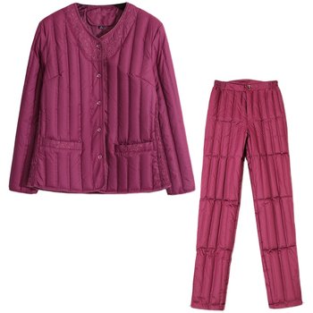 Hengyuanxiang down pants thicken and warm, warm, wearing mother's outfit
