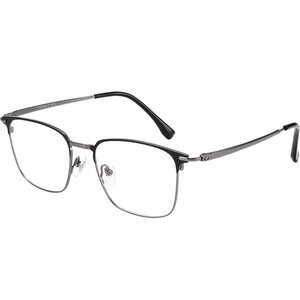 
Ultra-light pure titanium myopia glasses frame for men's fashion online can be equipped with lenses with degree of eye business half frame for men