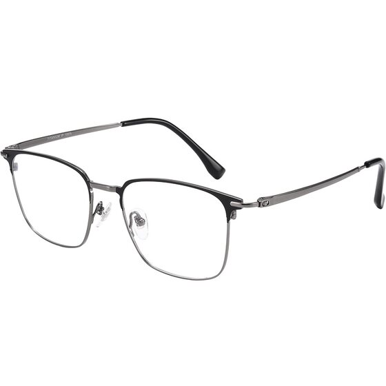 
Ultra-light pure titanium myopia glasses frame for men's fashion online can be equipped with lenses with degree of eye business half frame for men