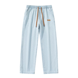 
NASA STUSY American high street 2026 new spring and autumn loose straight jeans men's casual long pants