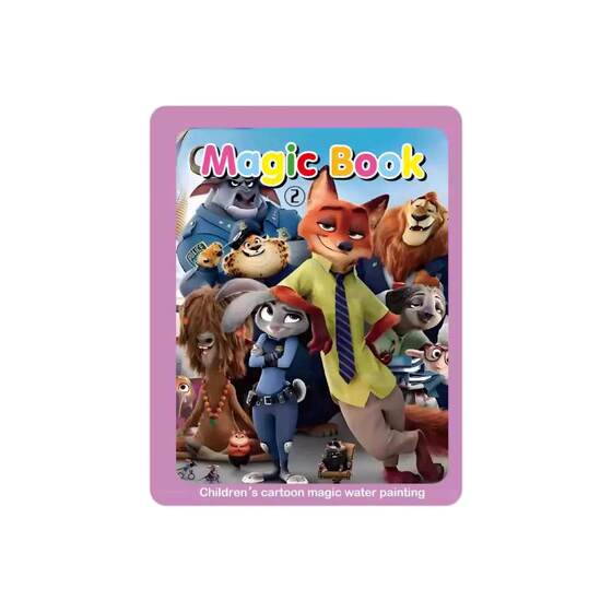
Zootopia Water Painting Book Children's Coloring Book Depicting Repeated Graffiti Book Painting Book Special for Kindergarten