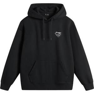 
Li Ning sweatshirts for men and women, official fall and winter velvet couple tops, hooded pullovers, knitted long-sleeved sportswear