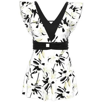 
TOSWIM body dress swimsuit conservative swimming pool special belly covering and slimming swimsuit women's high-end feeling 2025 new