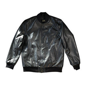 2025 autumn and winter new top layer cowhide leather baseball suit leather short leather jacket men's jacket classic top trend