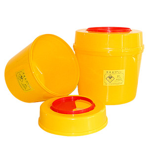 
Medical special sharps box sharps box yellow thickened medical square round waste disposable medical trash can
