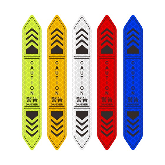 Car door warning sticker door reflective decoration sticker anti-collision creative decorative sticker magnetic suction three-dimensional waterproof opening
