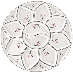 Chinese New Year Chinese round table reunion tableware platter