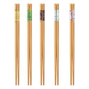 
Chopsticks for household high-end high-temperature resistant bamboo and wood chopsticks for adults anti-mold and anti-slip one person one chopstick color separation home sanitary tableware