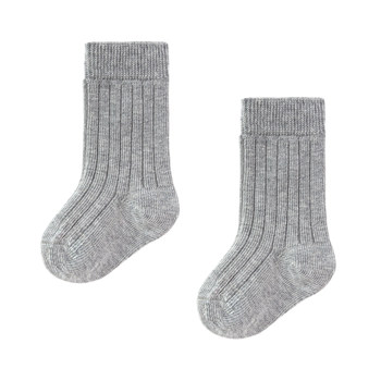 Babylove baby mid-tube socks spring and autumn style solid color versatile prevents the removal of newborn socks elastic baby socks