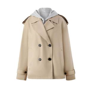 
[Fluorine-free waterproof] Eland clothes trench coat coat women pure cotton comfortable top coat 2025 summer new style