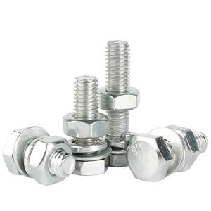 
Galvanized external hexagonal screw bolt nut set complete accessories long screw combination screw M4M5M6M8-M12