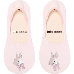 
tutuanna boat socks for women summer solid color animal print invisible boat socks non-slip non-falling breathable invisible socks