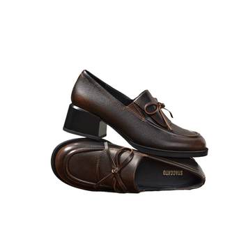 
Sigatu Little Jenny British style loafers and leather shoes