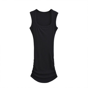 Jing Ye Sexy Spicy Girl Sleeveless Tank Top Dress Women's Summer New High Waist Slim Fit Pleated Wrapped Hip Short Skirt