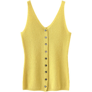 
What a great outfit! I love this one so much! Cashmere suspender women’s pure cashmere cardigan sweater vest knitted bottoming shirt