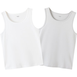 
Balabala children's vest big children's baby pure cotton base shirt spring and autumn new children's clothing boys and girls wear small inside