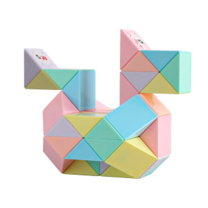 
Chenguang Magic Ruler Variety of Rubik's Cube 3D Three-dimensional Geometry Rubik's Cube Children's Kindergarten 24 Sections 36 Sections 48 Sections Educational Toy Three-dimensional Rubik's Cube Creative Large Macaron Variety Magic Ruler Folding Toy