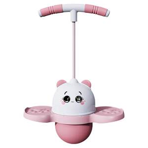 Jump ball glowing elastic ball kids kindergarten fitness toy panda bounce adult balance frog jump ball