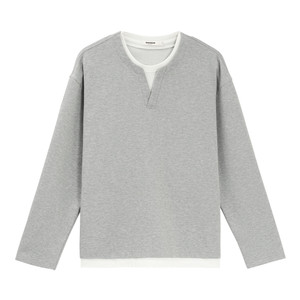 
BODYDREAM layered fake two-piece long-sleeved T-shirt men's GeekChic commuter casual top 2026 spring new product