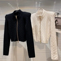 Осенняя куртка, расширенные короткие наплечники, топ, популярно в интернете, 2022, изысканный стиль, в стиле Шанель