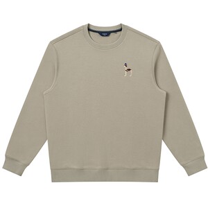 
[Spring and Summer Selection] Hazzys spring men's fashion trendy round neck long-sleeved sweatshirt T-shirt top