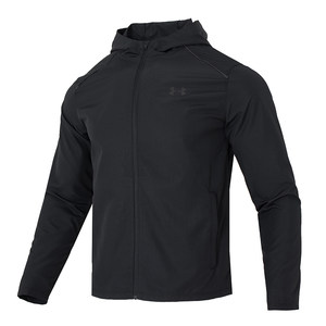 
Under Armor Jacket Men's Woven Hooded Sportswear Warm Charge Top Mountain Windproof Jacket Thin Running Jacket