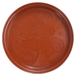 
Flower pot tray plastic round chassis bottom flower tray bottom flower tray plant flower base white tray large water tray