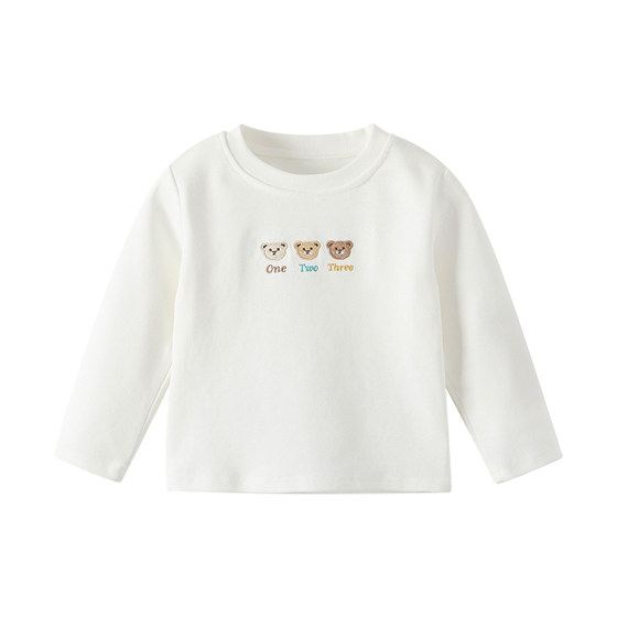 Baby base layer 2026 spring baby long-sleeved T-shirt boys inner tops spring and autumn children's fashionable clothes