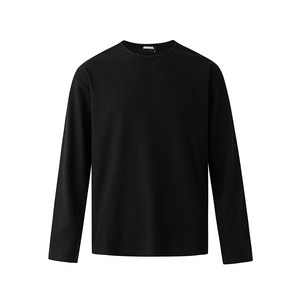 
MRCYC light and mature wind striped texture round neck long-sleeved T-shirt for men 2026 spring new style loose inner wear Korean style