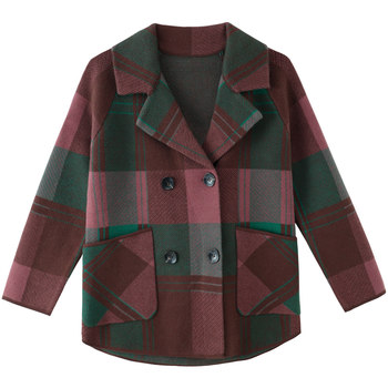 Monthly selling 3,000 mothers small incense breeze jacket cashmere coat
