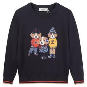 
Hazzys Haggis children's clothing boys and girls sweaters 2025 mid-autumn big children's sweaters warm sweaters