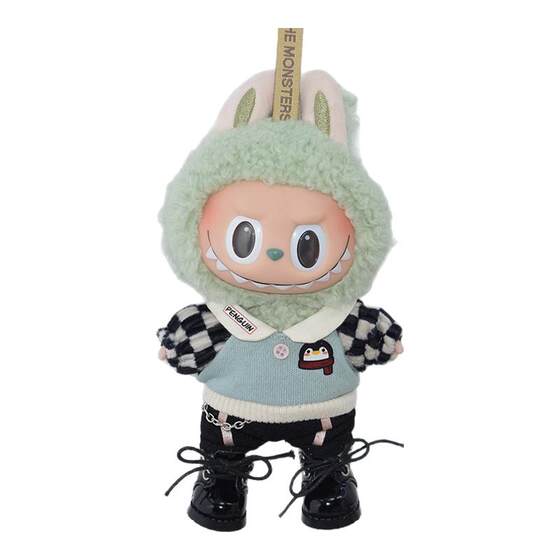 Labubu shoes 10cm cotton baby small leather shoes 8 points doll 22cm joint doll 3.8 cm shoes spot
