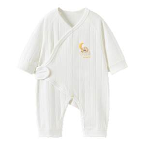 
Tongtai baby onesie spring and autumn pure cotton newborn crawling suit newborn baby butterfly ha-shi monk suit jacquard