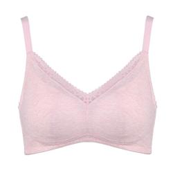 Bloss/ancient And Modern Flower Girl's Development Period Solid Color Thin Comfortable Bra 0ps53