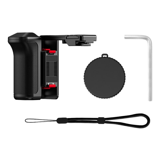 
Flymile is suitable for DJI Action5Pro street shooting handle set original rabbit cage component Osmo Action4 sports camera handheld quick-release grip shutter button street sweeping accessories